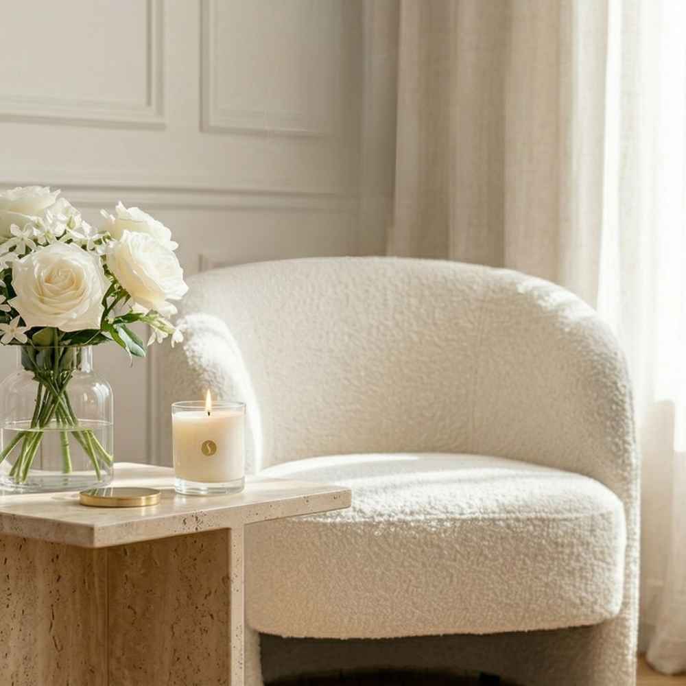 Sobougie Luxury Scented Candle on Coffee Table
